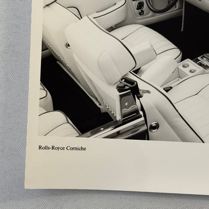Rolls Royce Corniche Convertible Car Interior Factory Press Photo Photograph