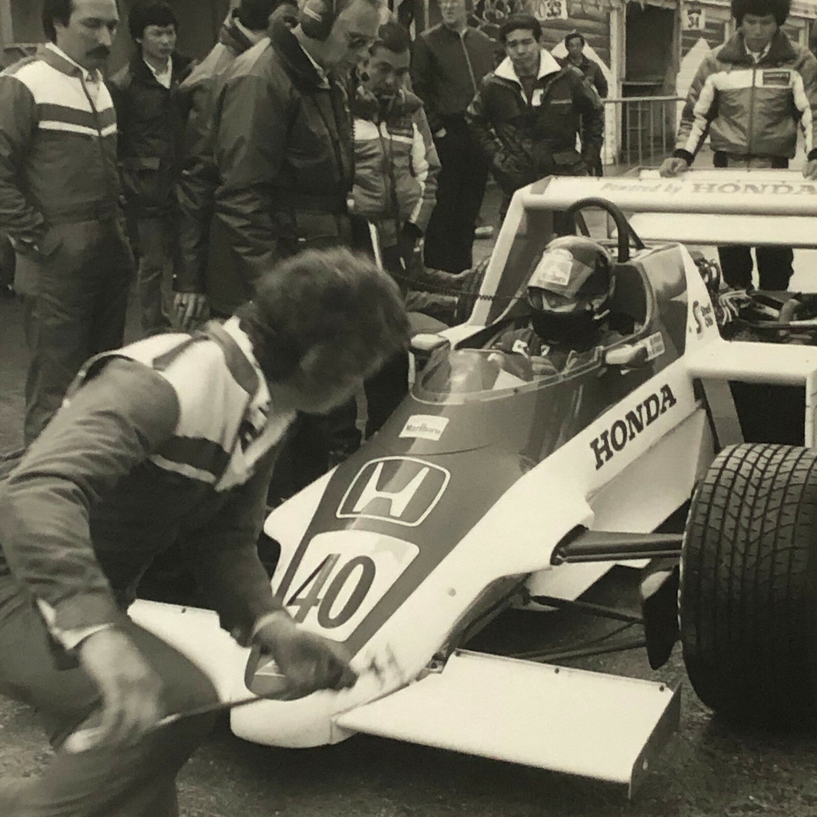 1983 Brands Hatch Honda Racing Car Photograph Print DPPI Press Photo