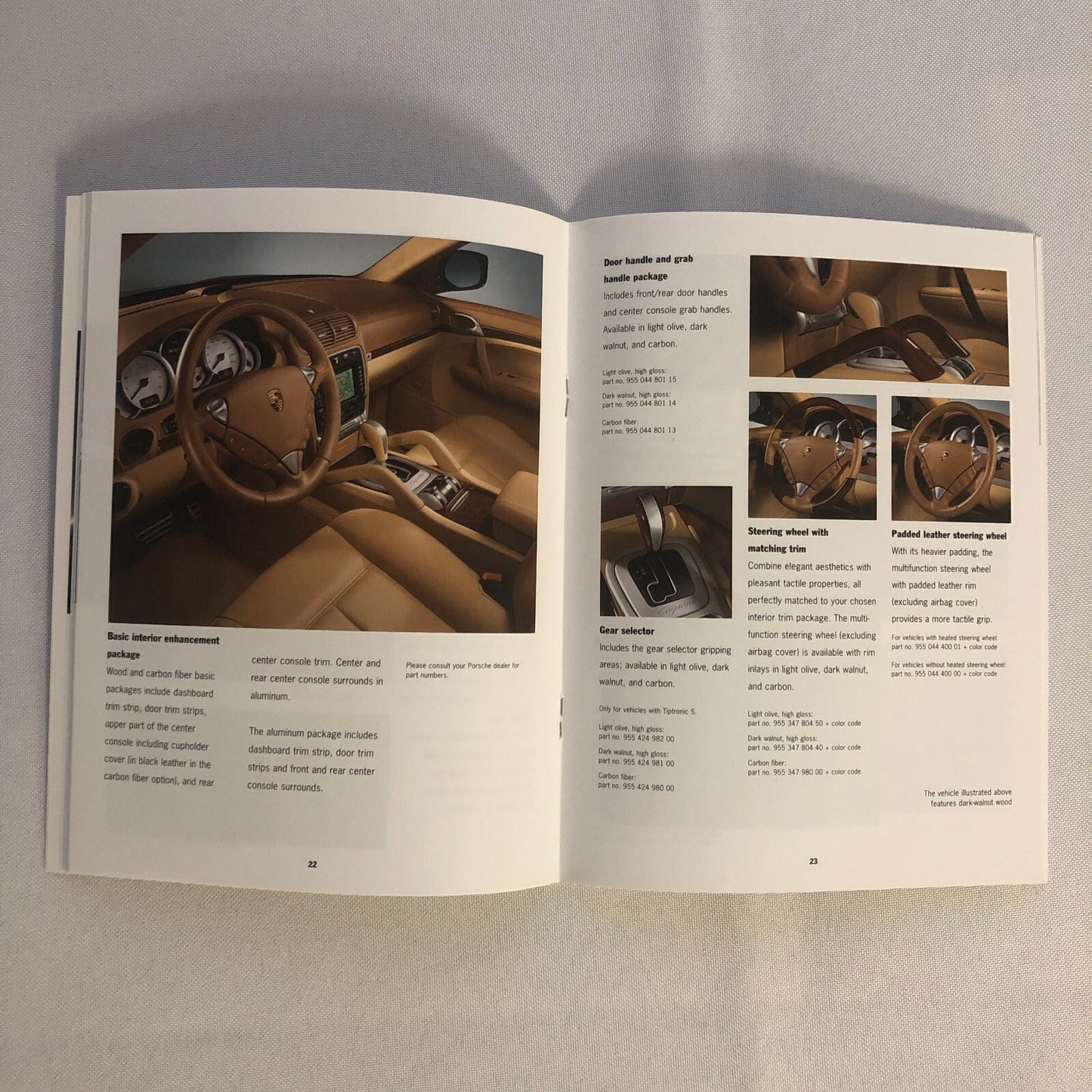Porsche Cayenne ACCESSORIES Sales Brochure Catalog 2006 2007 Wheel Rims +