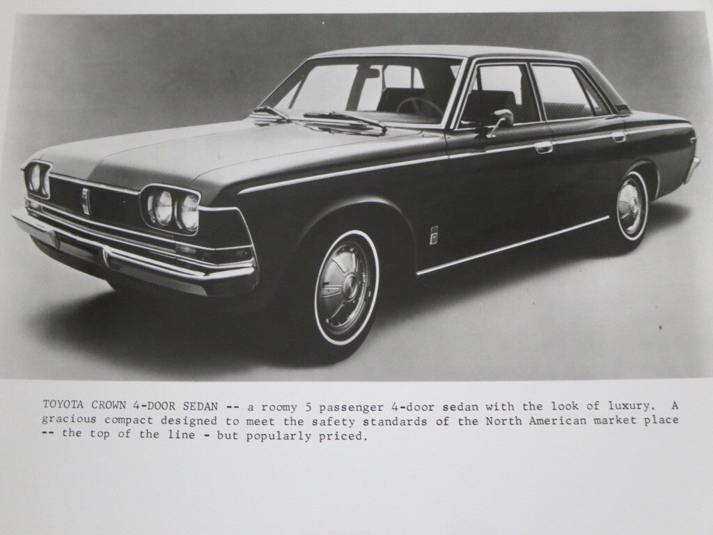 Vintage Toyota Crown Sedan Factory Press Photo Photograph Image 