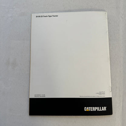 Caterpillar Cat D11R CD Carrydozer Tractor Construction Equipment Brochure