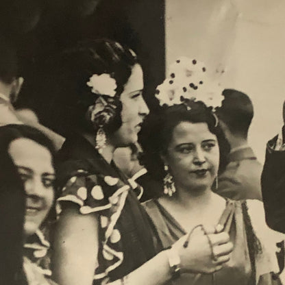 Vintage Press Photo Photograph Spain Feast of Seville President Women 1933 Lot 2
