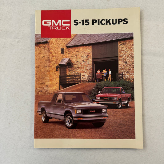 1988 GMC S-15 S15 Pickup Truck Sales Brochure Catalog Advertising Canadian