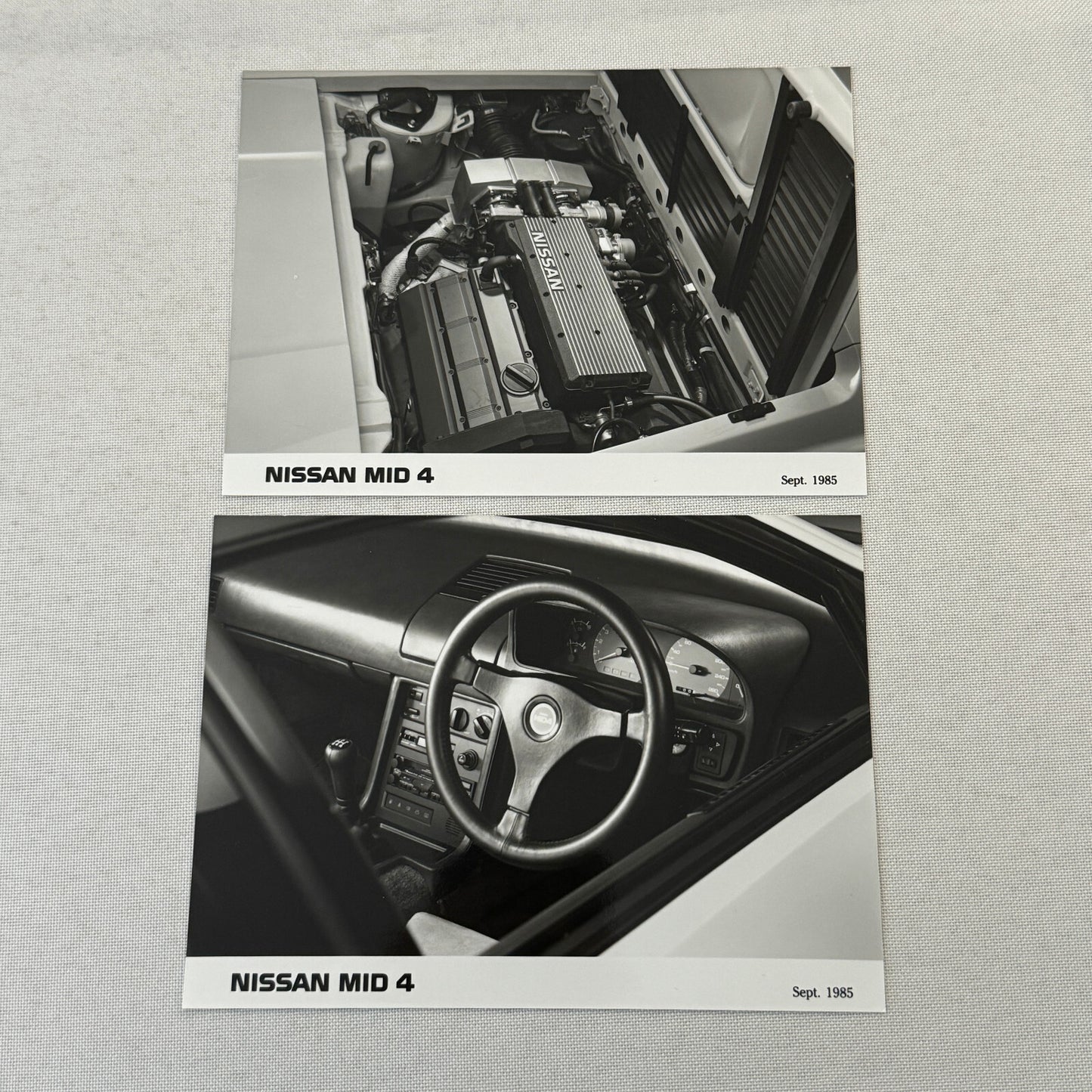 1985 Nissan Mid 4 Concept Car Press Kit Photos Brochure German Text