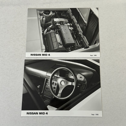 1985 Nissan Mid 4 Concept Car Press Kit Photos Brochure German Text
