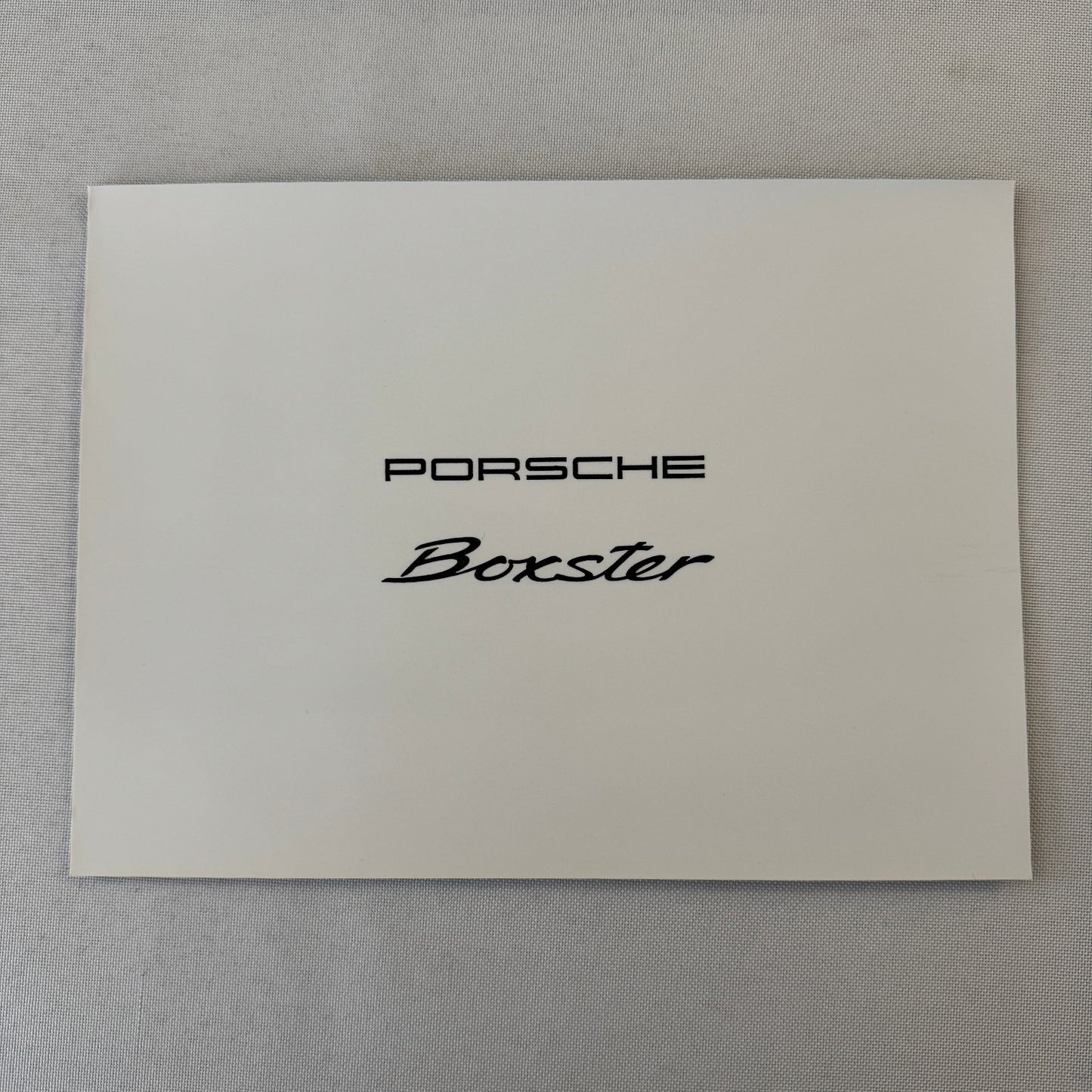 Porsche Boxster Concept Car Factory Press Photo Photograph