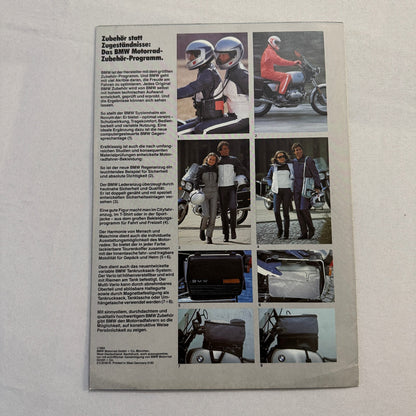 Vintage BMW Motorcycle Bike Sales Brochure R100 RT RS CS R80 RT ST R65 GERMAN