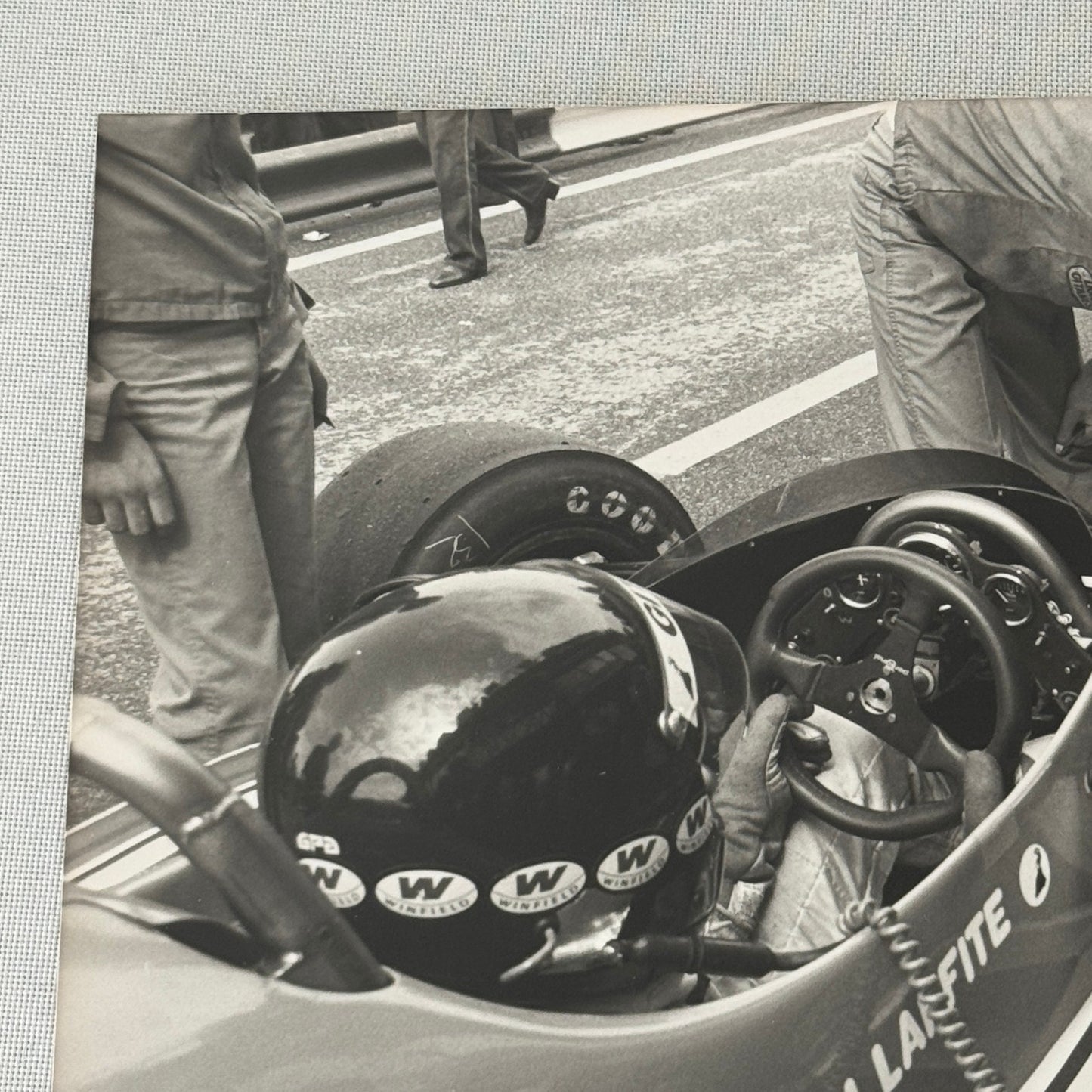 Jacques Laffite Racing Driver DPPI Press Photo Photograph Print Vintage