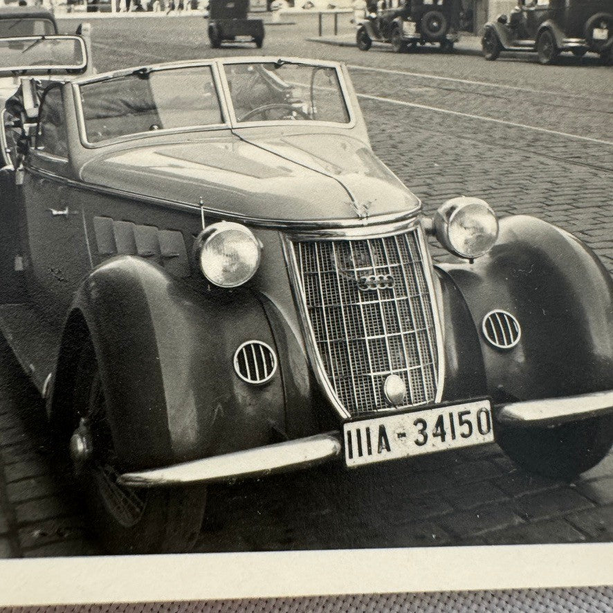 Vintage Auto Union Audi Car Automobile Photo Photograph Print Stuttgart Germany