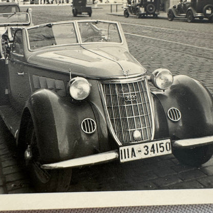 Vintage Auto Union Audi Car Automobile Photo Photograph Print Stuttgart Germany