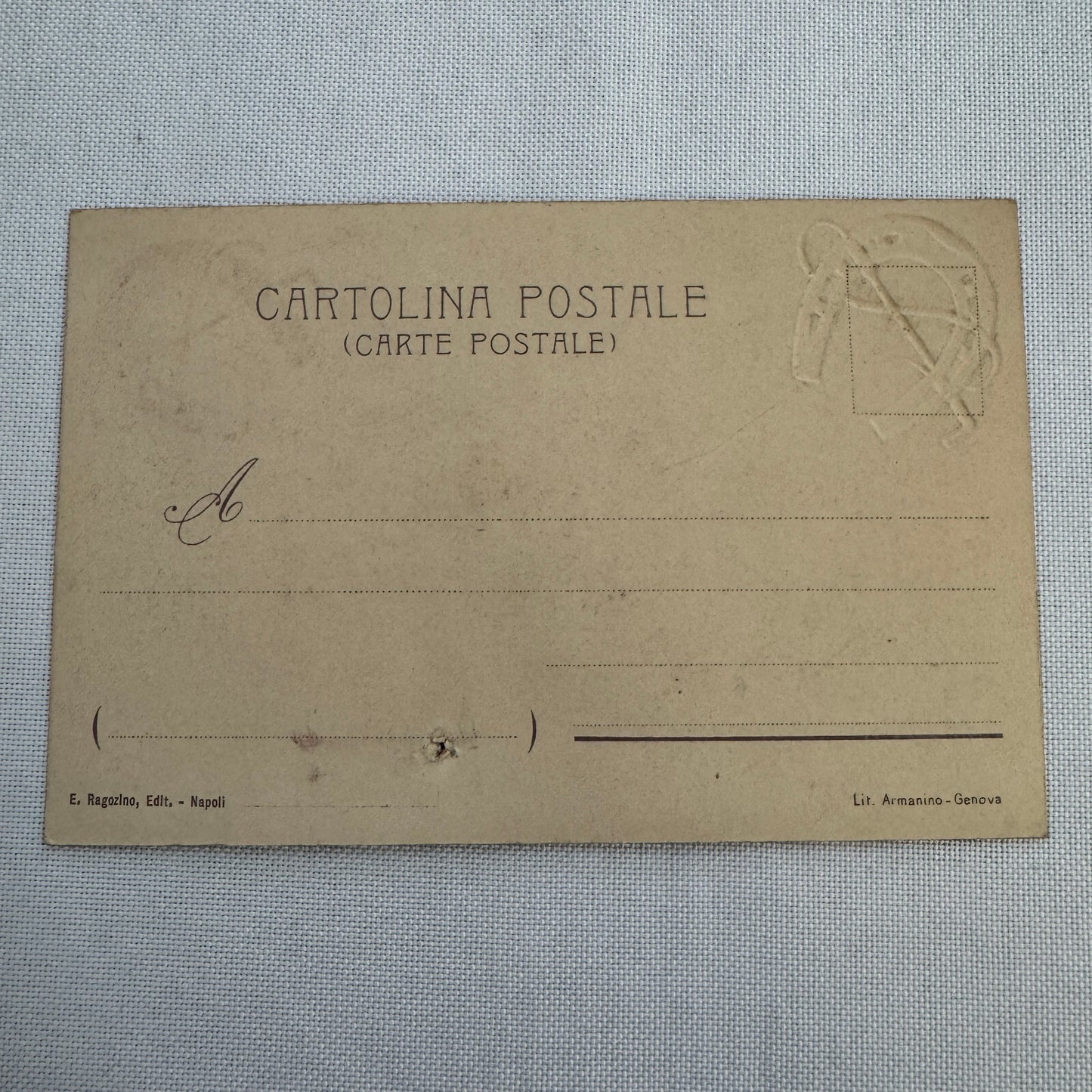 Vintage Car Automobile Real Photo Postcard Postcard RPPC Italian