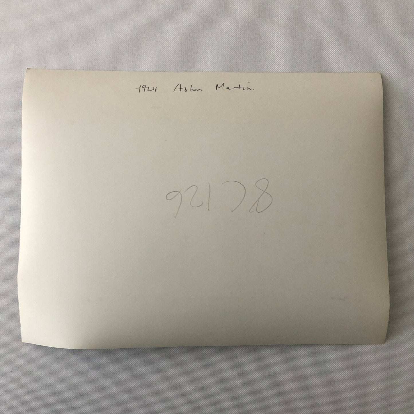 Vintage 1924 Aston Martin Car Photo Photograph Print