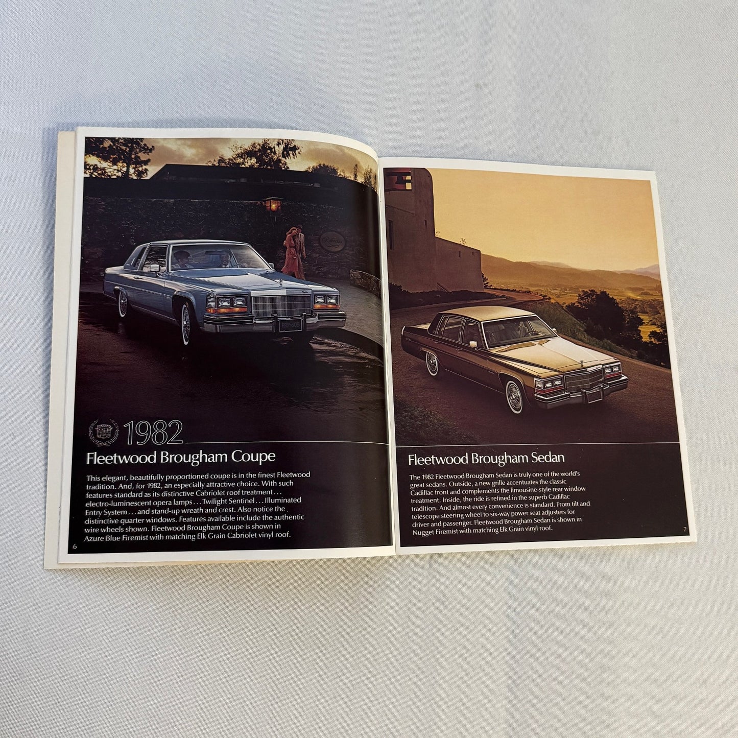 1982 Cadillac Car Sales Brochure Catalog Fleetwood Brougham Eldorado DeVille