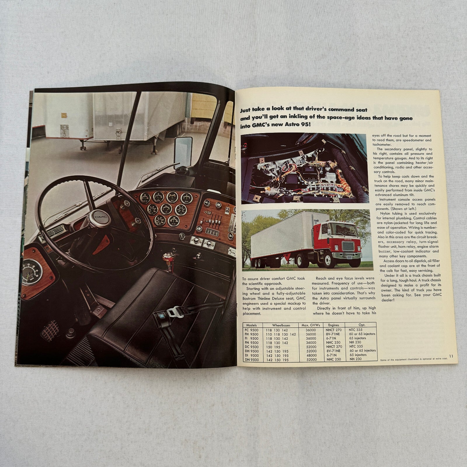 1970 GMC Heavy Duty and Medium Duty Truck Sales Brochure Catalog Astro Vintage