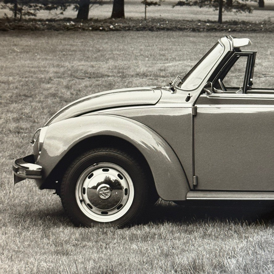 Vintage Volkswagen Beetle Convertible VW Bug Car Photo Photograph Print