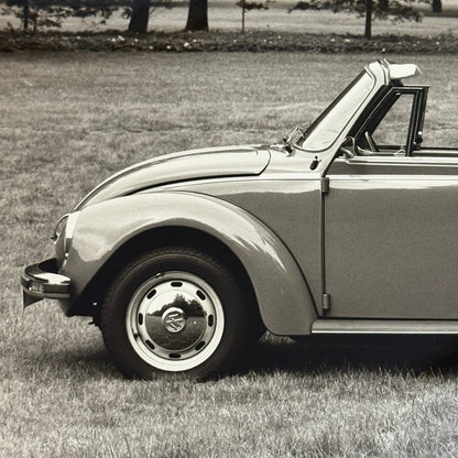 Vintage Volkswagen Beetle Convertible VW Bug Car Photo Photograph Print