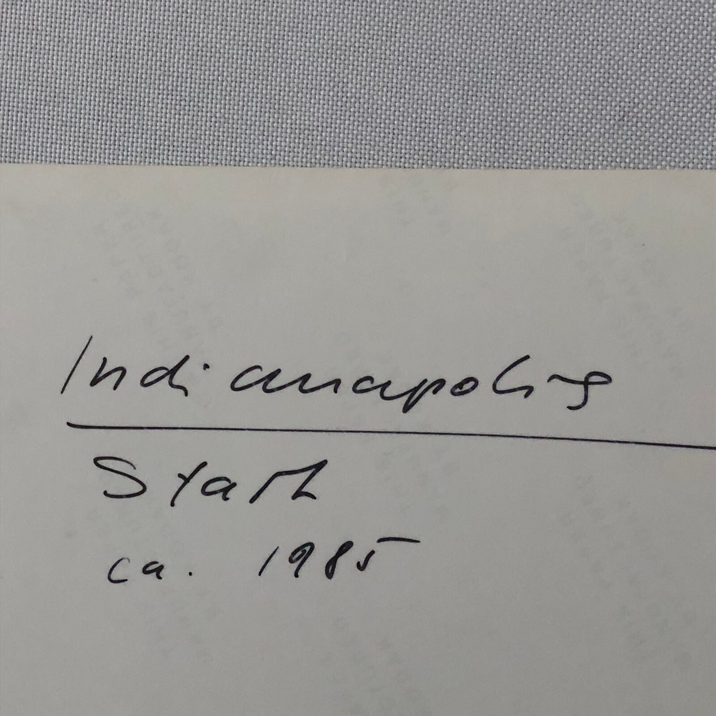 Vintage Indy Indianapolis Racing Photo Photograph 1985 Race Start