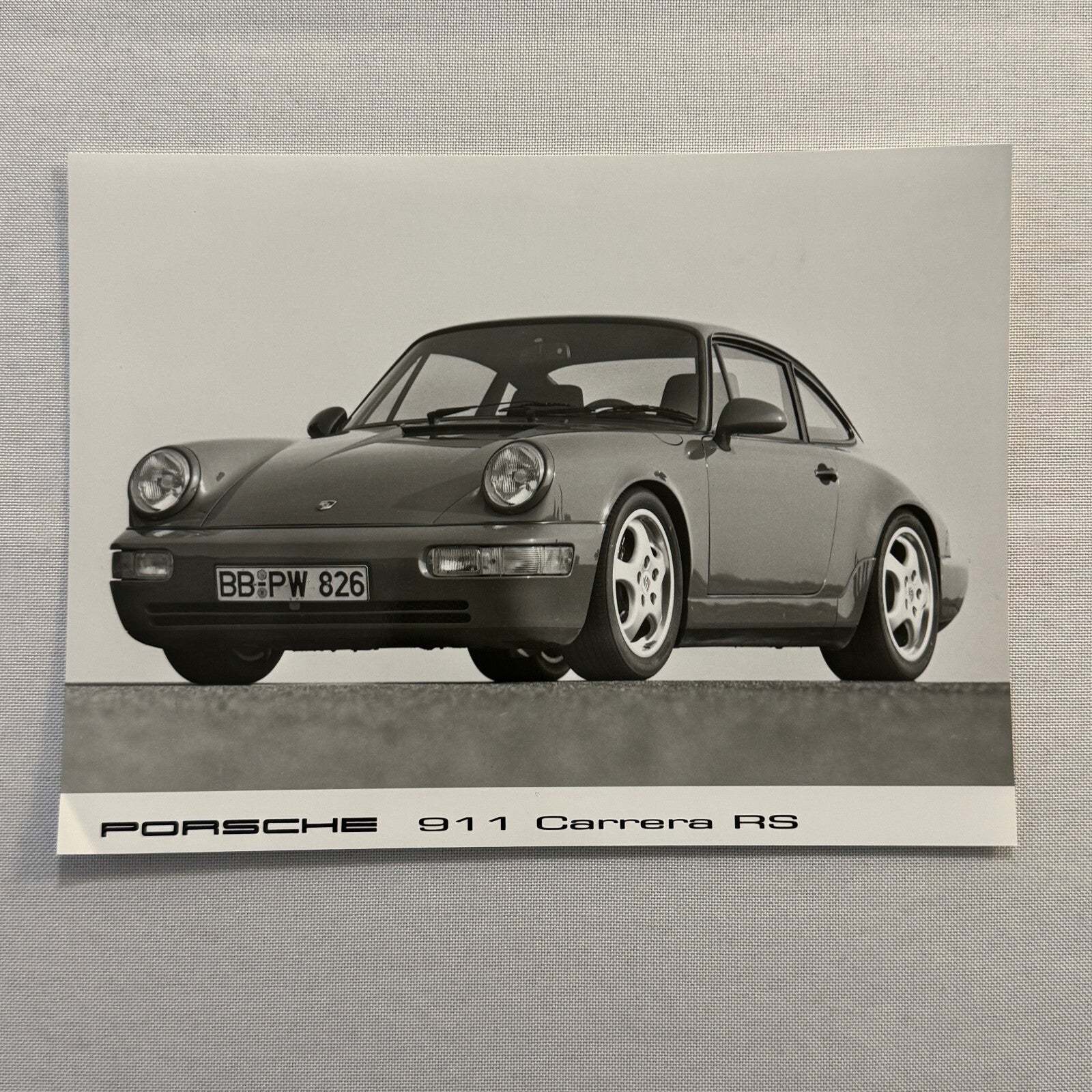 Porsche 911 Carrera RS Car Factory Press Photo Photograph Print Vintage