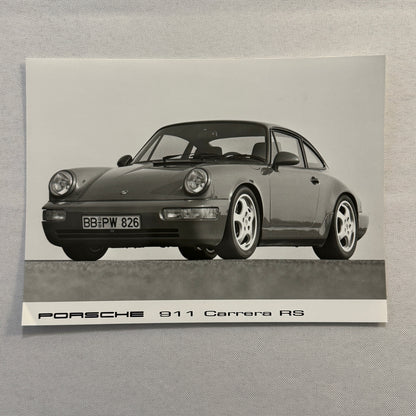 Porsche 911 Carrera RS Car Factory Press Photo Photograph Print Vintage