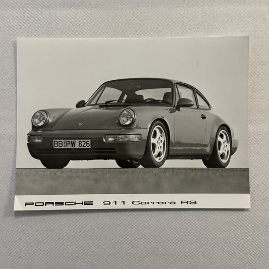 Porsche 911 Carrera RS Car Factory Press Photo Photograph Print Vintage