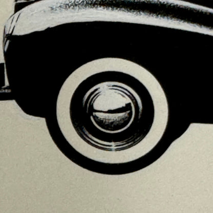 1940 Lincoln Continental Cabriolet Illustration Art Drawing Vintage Miniature