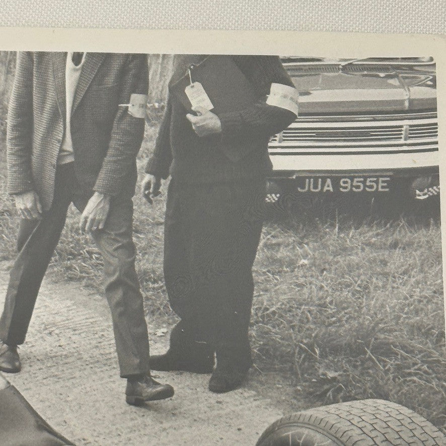 Vintage Racing Photo Oulton Park Gold Cup 1967 Driver and Child Car Motorsport