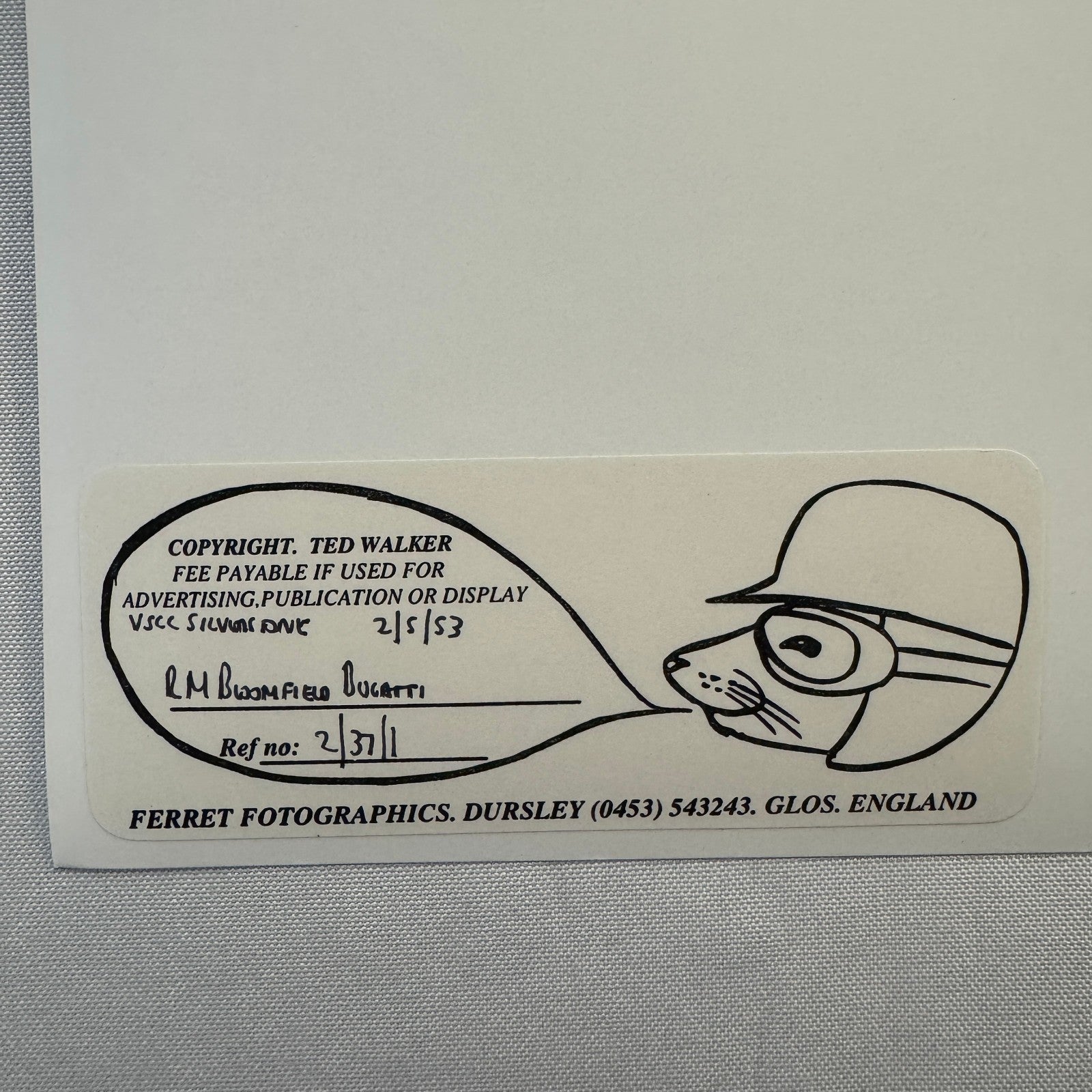 Bugatti Vintage Racing Photo Modern Print Photograph Motorsport