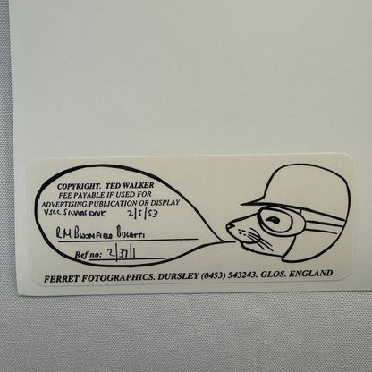 Bugatti Vintage Racing Photo Modern Print Photograph Motorsport