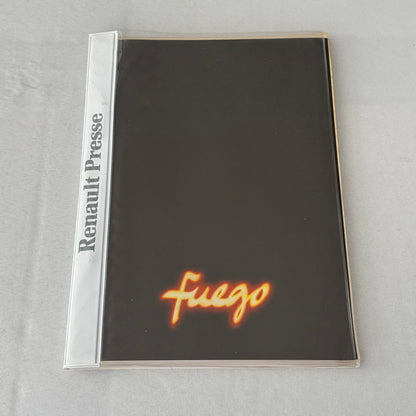 Renault Fuego Vintage Press Kit Brochure Photos 1980 GERMAN Text