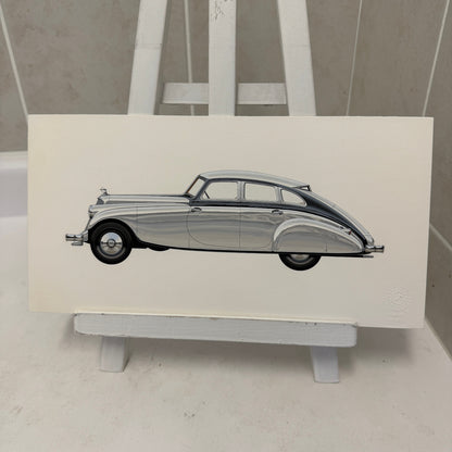 1933 Pierce Arrow Silver Arrow Car Illustration Art Drawing Hand Drawn