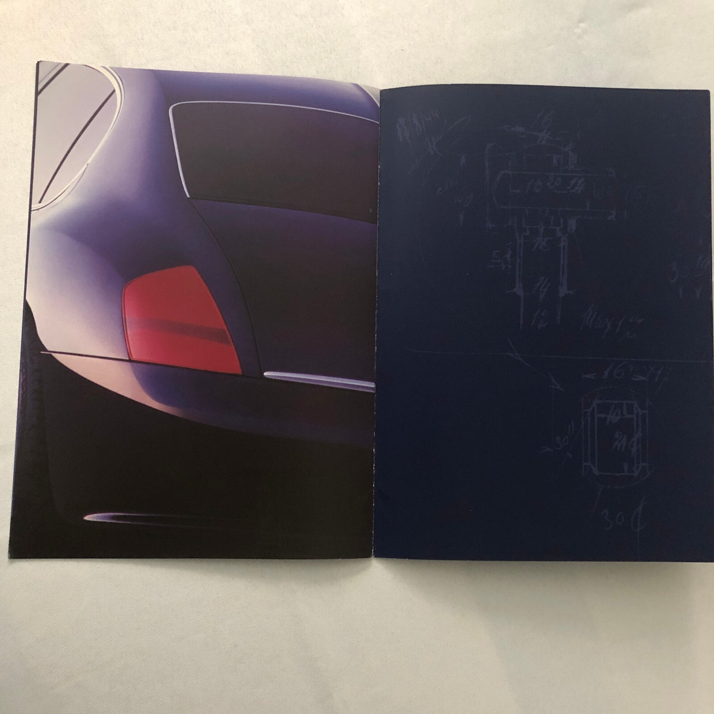 Bugatti EB 218 Concept Car Sales Brochure Catalog Bugatti EB218