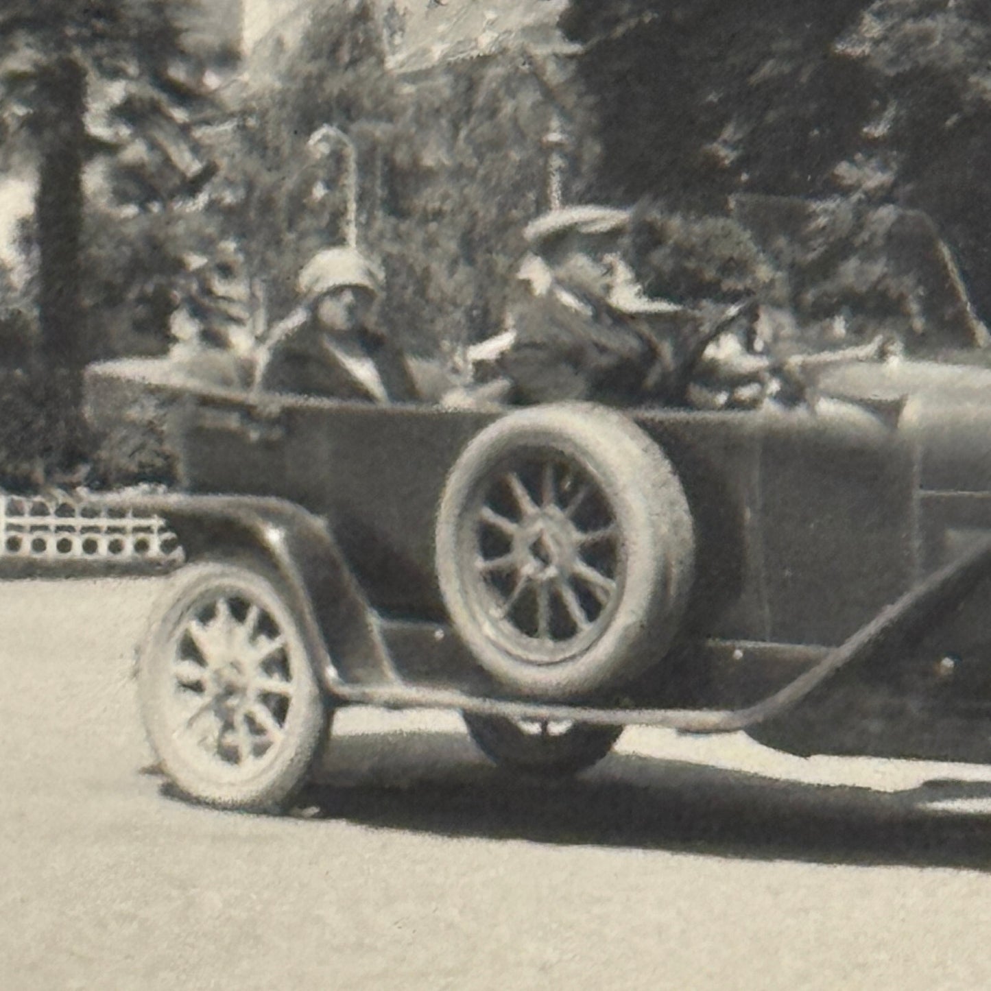 Vintage Photograph Photo Antique People in Early Automobile Car 1923