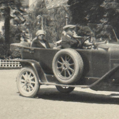 Vintage Photograph Photo Antique People in Early Automobile Car 1923