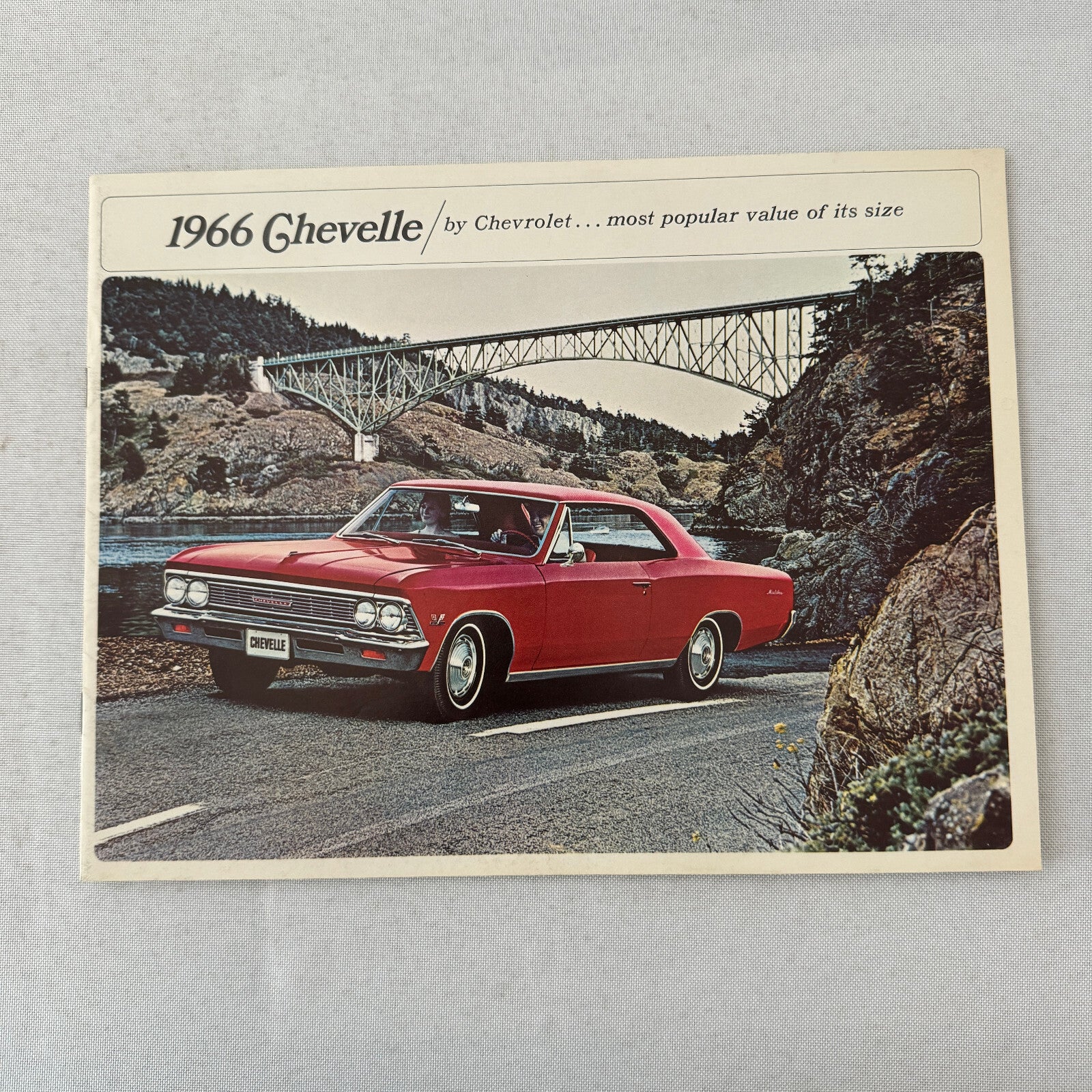 1966 Chevrolet Chevelle Sales Brochure Catalog Malibu Convertible 300 Wagon