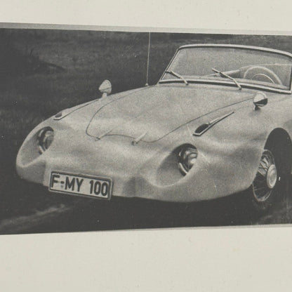 Custom Coachbuilder Car Photo Photograph Possibly Spohn Volkswagen Unidentified
