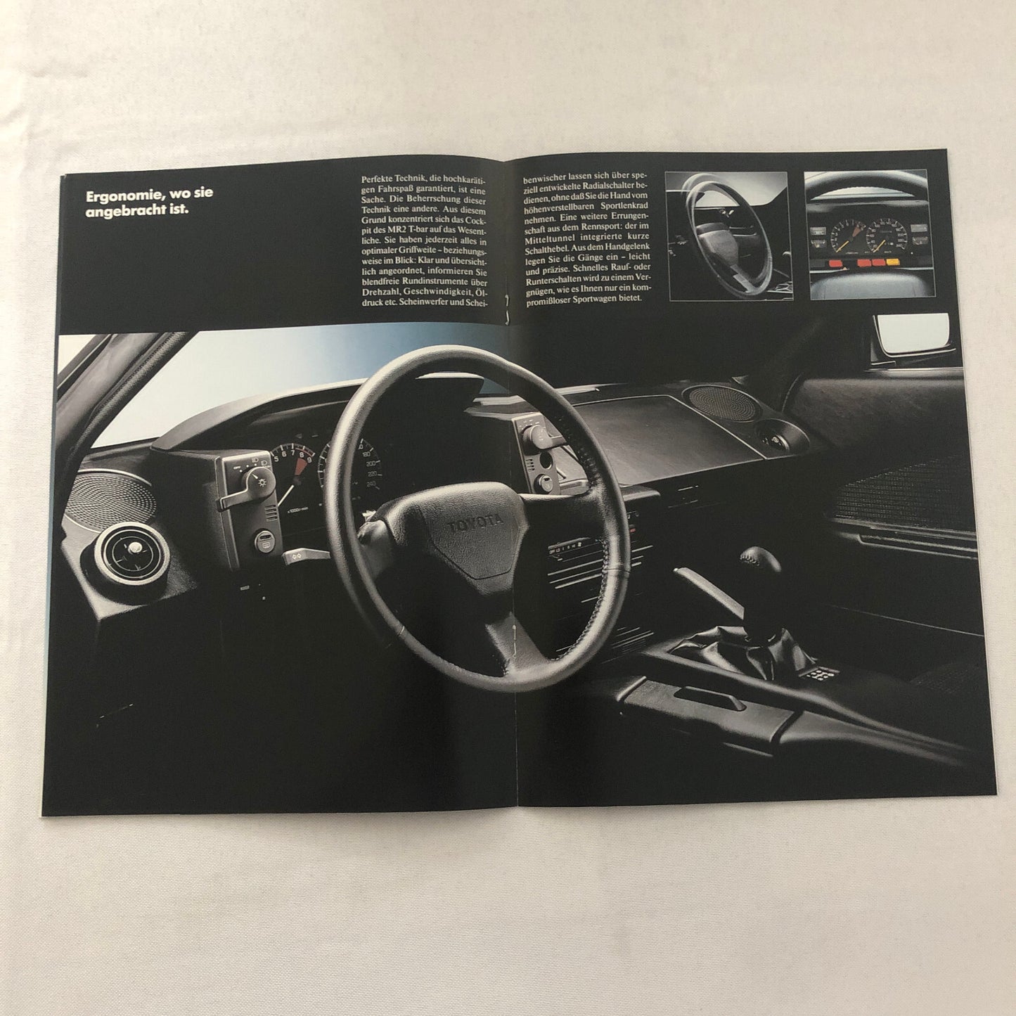 Vintage Toyota MR2 Car Sales Brochure Catalog Advertising GERMAN TEXT