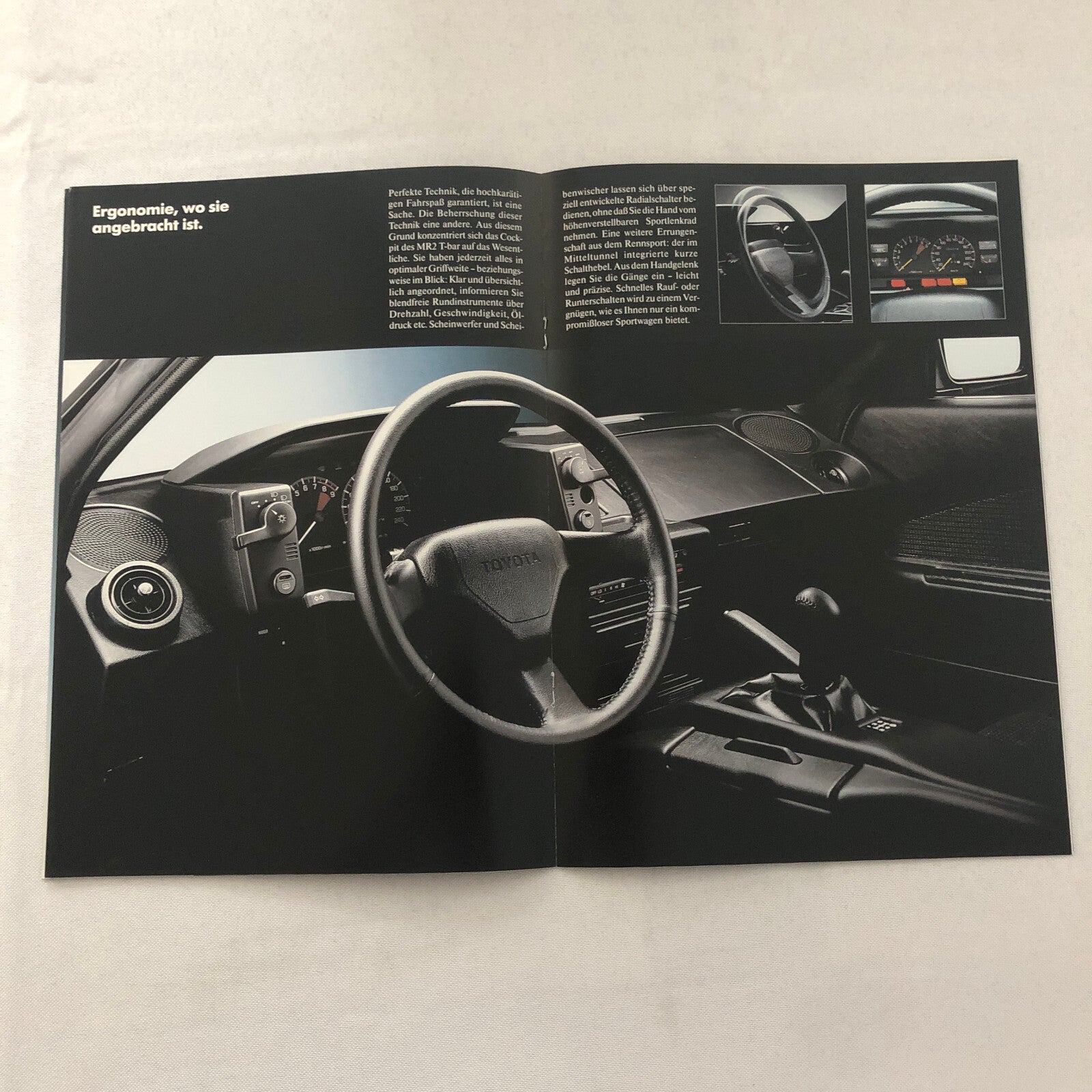 Vintage Toyota MR2 Car Sales Brochure Catalog Advertising GERMAN TEXT