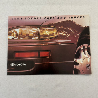 1993 Toyota Sales Brochure Catalog Previa Paseo MR2 Celica 4Runner T100 Pickup