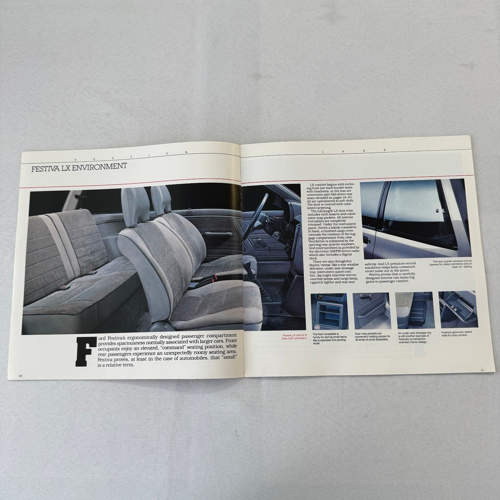 1988 Ford Festiva Car Sales Brochure Catalog Advertising