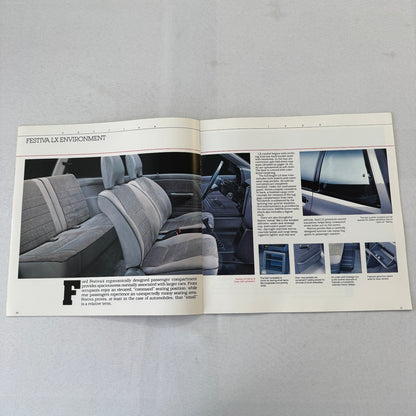 1988 Ford Festiva Car Sales Brochure Catalog Advertising
