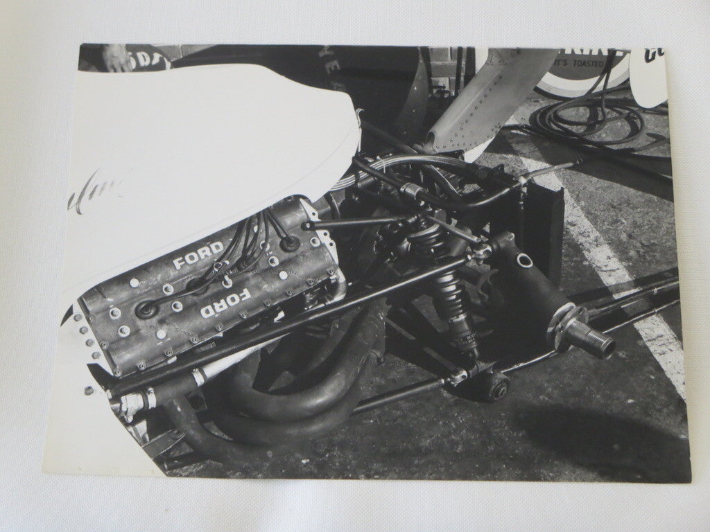 Vintage 1973 South Africa Grand Prix Racing Photograph Photo McLaren Suspension 