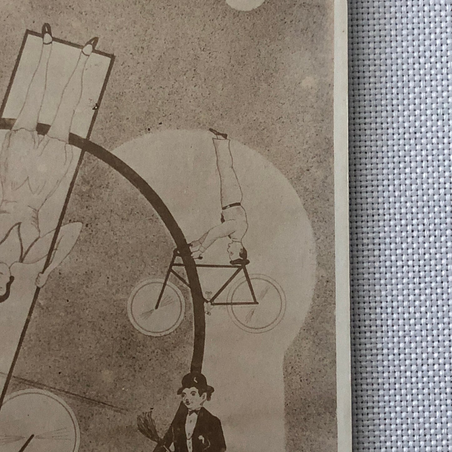 Circus Performer Unicycle Acrobat Balancing The Michelins Postcard Post Card