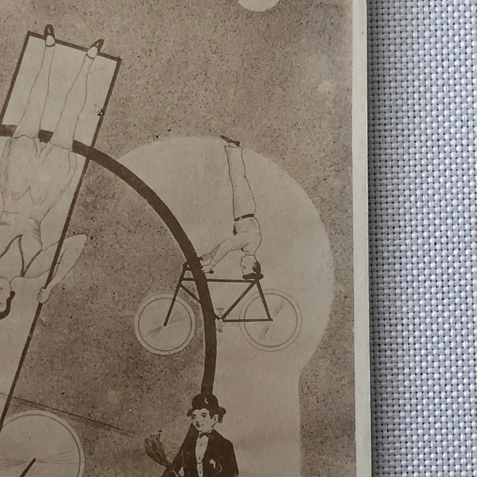 Circus Performer Unicycle Acrobat Balancing The Michelins Postcard Post Card