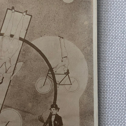 Circus Performer Unicycle Acrobat Balancing The Michelins Postcard Post Card