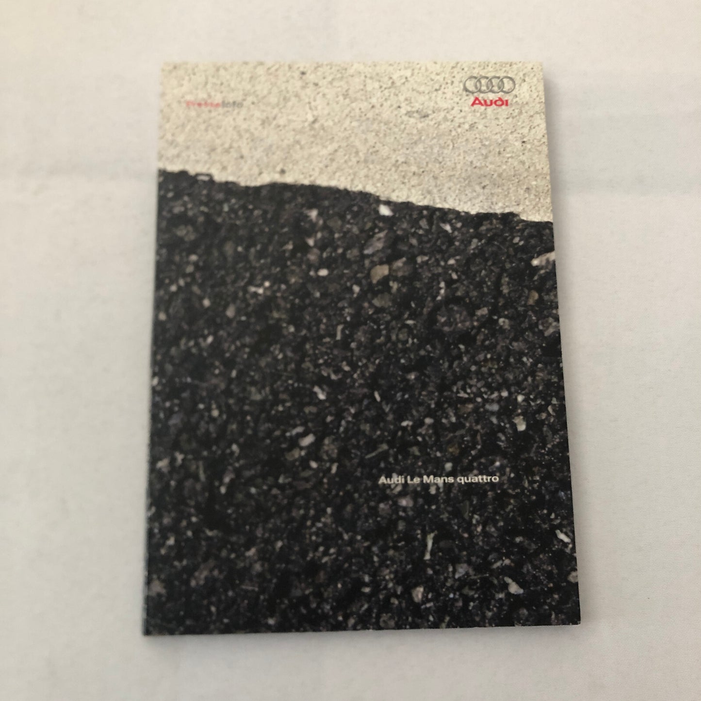 2003 Audi LeMans Concept Car Prototype Press Kit Brochure Photo CD R8 GERMAN