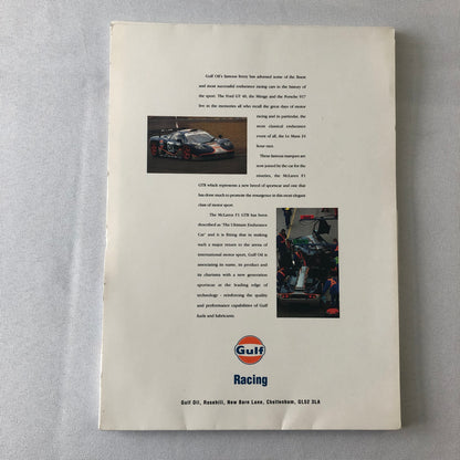 Gulf Racing McLaren F1 GTR Press Kit Brochure Photos