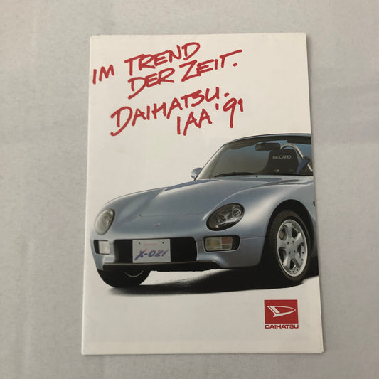 1991 Daihatsu Sales Brochure Catalog X-021 Concept Rocky Applause Feroza GERMAN