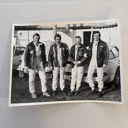 Porsche Martini Racing Team Photo Photograph Herbert Muller Gijs Van Lennep +