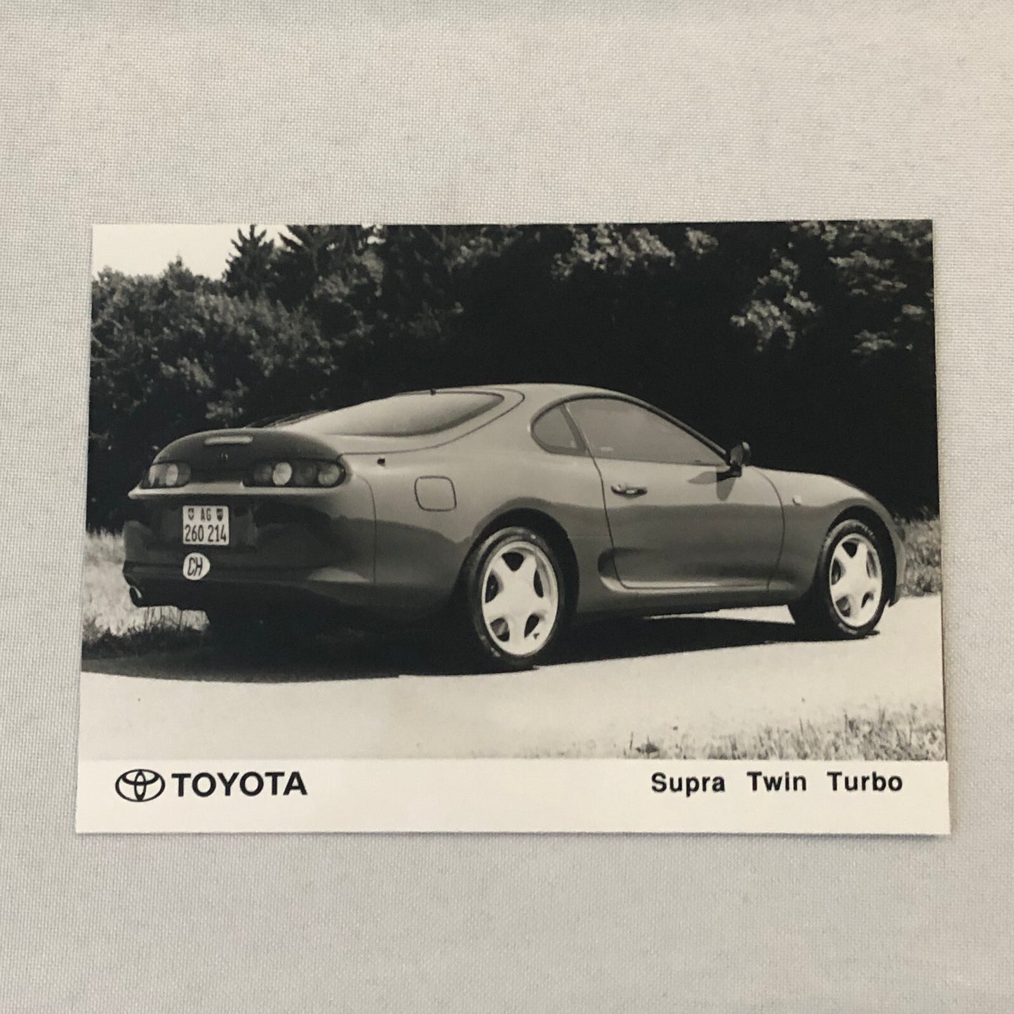Toyota Supra Twin Turbo Factory Press Photo Photograph Print