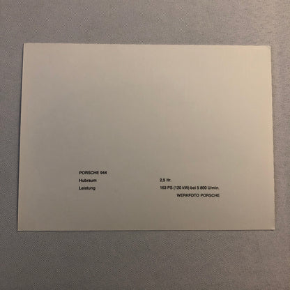Porsche 944 Factory Press Photo Photograph Werkfoto Print